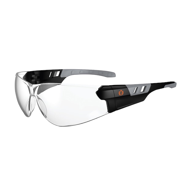 Ergodyne SAGA, Safety Glasses, Anti-Fog, Clear Lens, Matte Black Frame, Frameless SAGA-AFAS - main